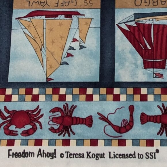 "Freedom Ahoy" Quilt Fabric Panel by Teresa Kogut for SSI - Picture 4 of 4